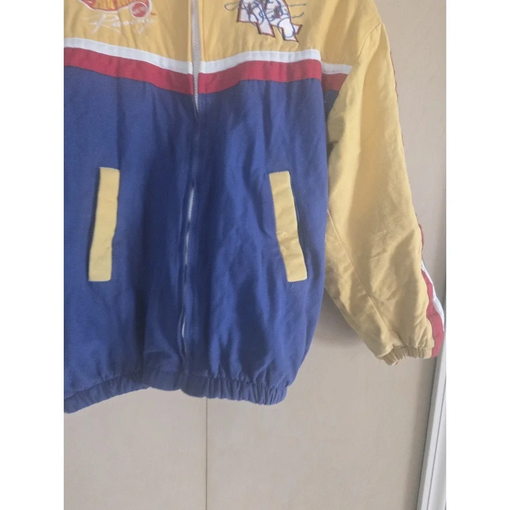 Vintage 1998 Hot Wheels Racing NASCAR Jacket Youth XL Made USA Quilted Mattel